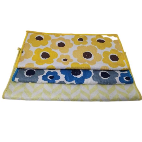 24x16inch Printing Polyester Super Absorbent Towel For Household Cloth Microfiber