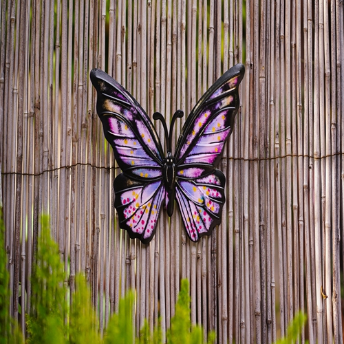 Multicolor оформления стены бабочки смертной казни через повешение металла 3D шикарное для домашнего двора