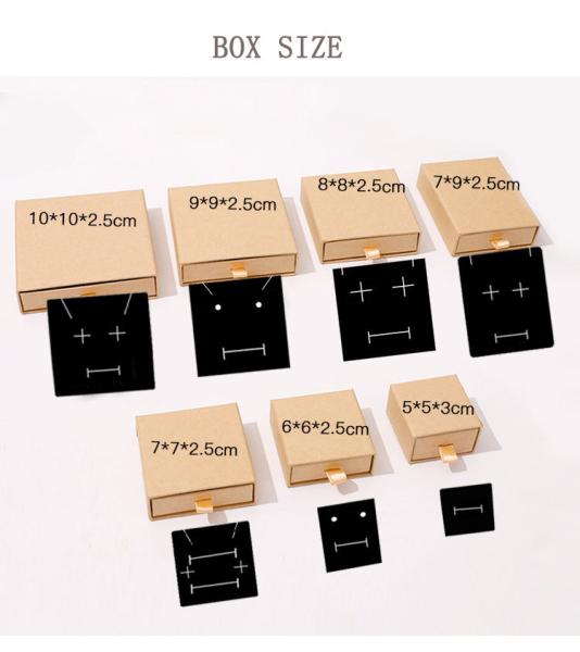 Custom Logo Sliding Drawer With Foam Tray Necklace And Bracelet Gift Box Jewelry Packaging Box