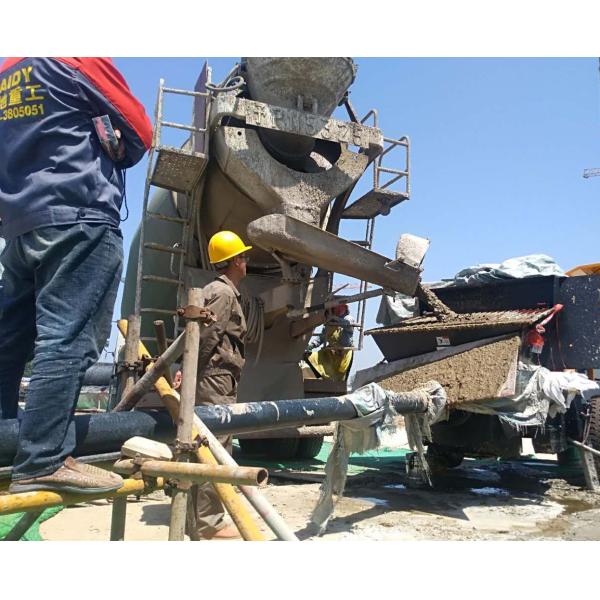 HBTS30 Hydraulic Concrete Pump Delivery Diesel Powered 1100mm Feeding Height