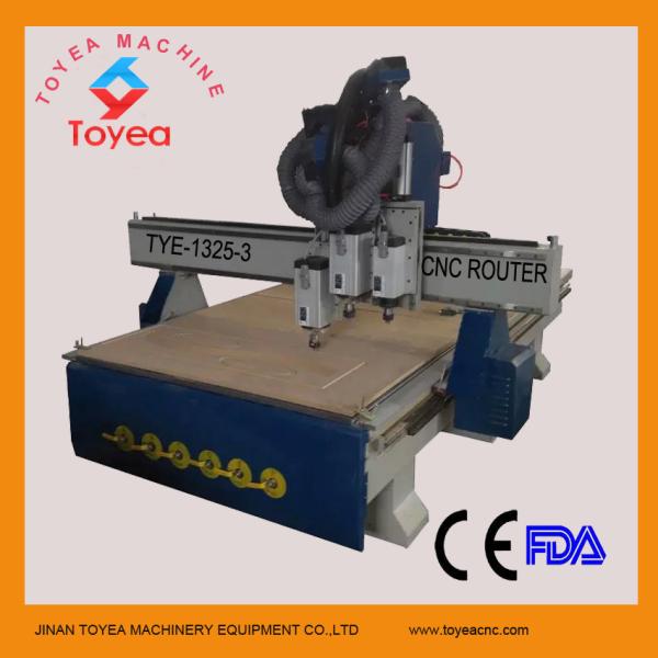Fast speed Tool change by three cylinder wood cnc router machine TYE-1325-3S