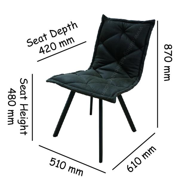 Прочная обитая ткань обедающ стулья, фасонирует современный обедая стул