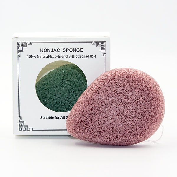 Éponge konjac adaptée aux besoins du client 2.5cm de Logo Tear Drop Exfoliating