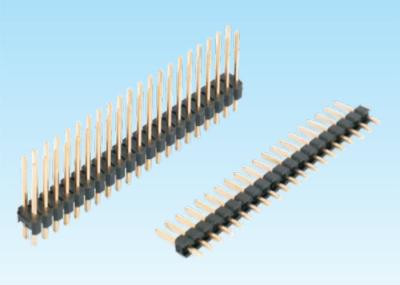 Standard PBT 2.54 MM Pin Connector , Electrical Pin Connector H1.0 - 3.3mm