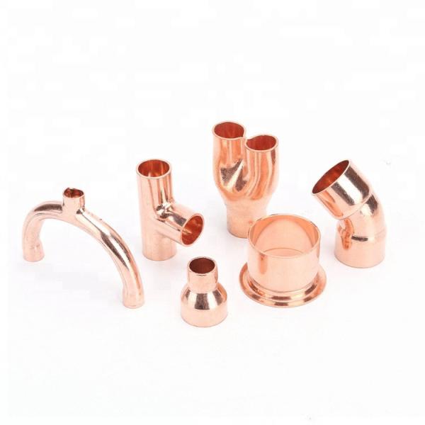 T Shape Refrigeration Pipe Fittings Reducing Copper T Connector OEM