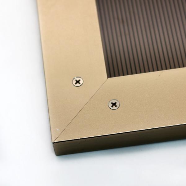 Matte Black Kitchen Cabinet Aluminum Frame For Cabinet Door Glass