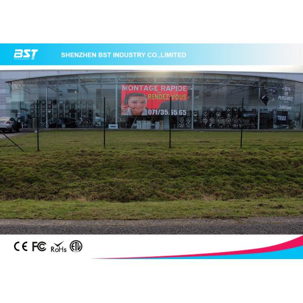 Exhibición transparente de la malla de P31.25mm 1R1G1B LED con 7000nits, ligero