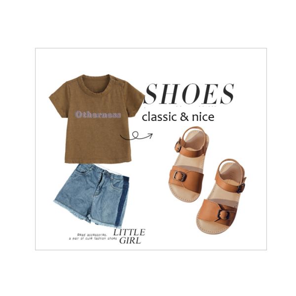 White Brown Flexible Leather Stylish Kids Shoes