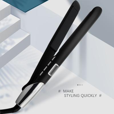 LCD Digital 2.2m Rotating Line Ceramic Plate Hair Straightener For Salon