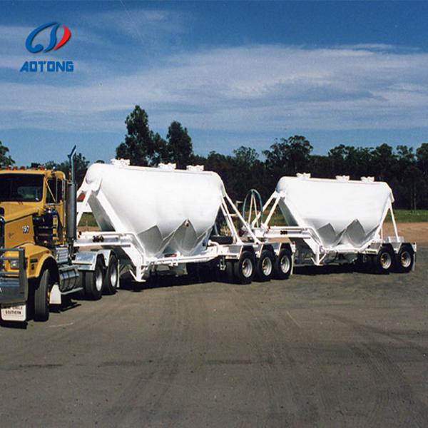 Tri Axle Stainless Steel Tanker Trailer 40000L-50000L Capacity