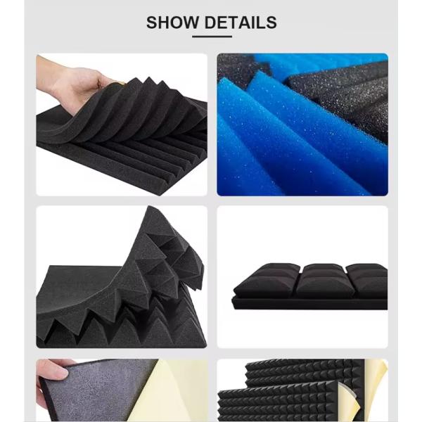 Manufacturers' Super Sound Insulation Material PU Foam with 14-60kg/m3 Density in Black