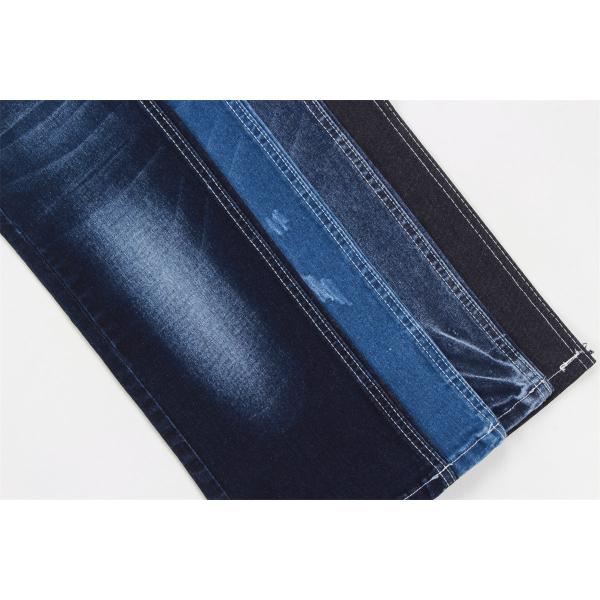 Dark Blue High Spandex Cotton Polyester Stretch Denim Jeans Fabric
