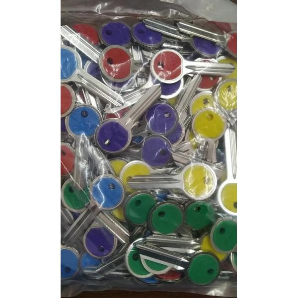 Multi Colors UL050 Universal Brass Material Plastic Head Door Key Blank by Customized
