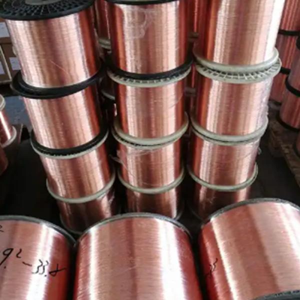 Fio de alumínio revestido de cobre CCC 0.12mm - 2.05mm de 65% para o cabo do CCTV