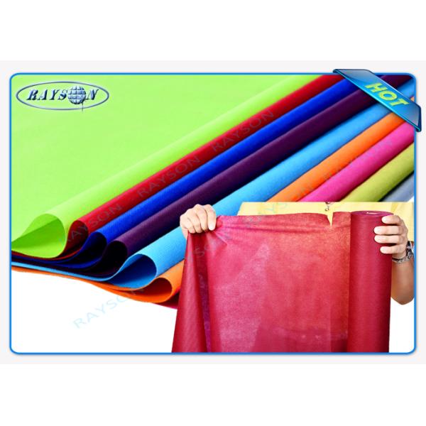 Multi / Panton Colors Spunbond Non Woven Tablecloth Tnt Fabric With OEKOTEX Certificate