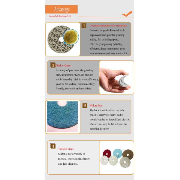 100mm 3 пусковой площадки гранита шага полируя для плиток фарфора керамических