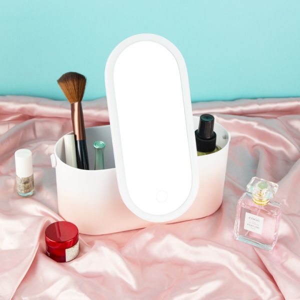 Limited Time Offer LED Beauty Case Makeup case Led Mirror Storage Travel LED Makeup Mirror Kit  Pocket Magnifying Glass