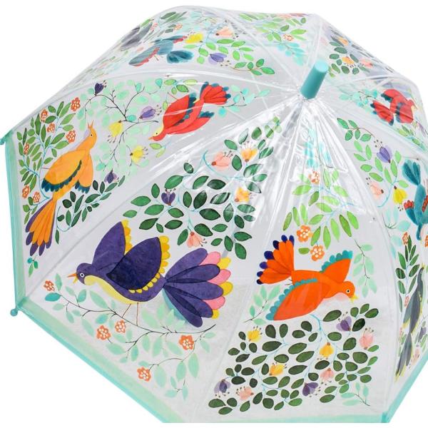 Japan Style Waterproof Kids Umbrella Full Printing Fiberglass Frame Hook Handle