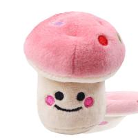 Brinquedos 10cm vocais criativos do luxuoso do cogumelo para o animal de estimação