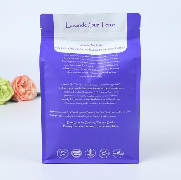 Varnishing Zip Lock Stand Up Pouch Eco Friendly Printed Logo Available