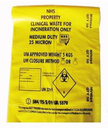 DRAWRING laboratory medical biohazard specimen bag, shock resistance recycled security plastic biohazard waste bag. PCA