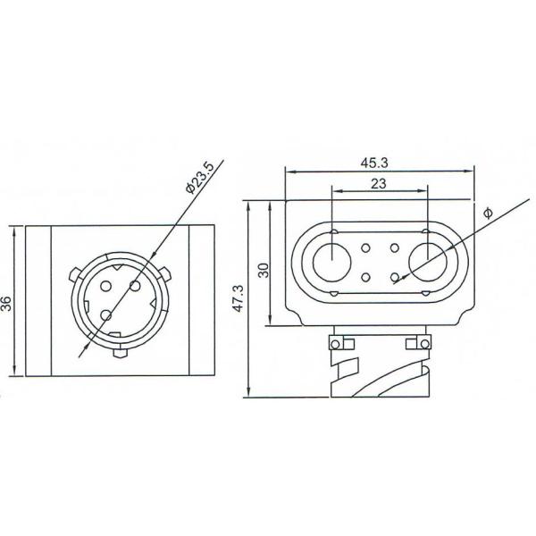 Bobina magnética de 9m m de agujero del diámetro del ABS del solenoide de la válvula doble del modulador