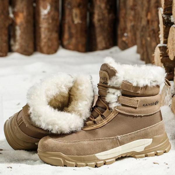 Botas de trabajo de seguridad aisladas de lana de cuero suede de corte medio de 6KV