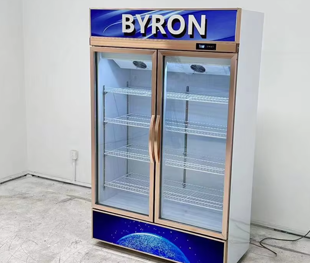Supermarket Clear Door Fridge Vegetable Showcase Refrigerator
