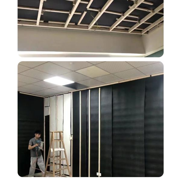 Mass Loaded Vinyl Soundproofing Material Felt Fireproof NBR Rubber MLV Roll