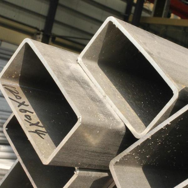 Tubo rectangular de acero inoxidable con borde de hendidura línea de cabello terminado 304 304L SS línea de cabello sección hueca acero inoxidable