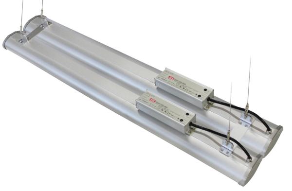 Extruded Aluminum 3000K 60W Linear LED High Bay Lights Easy Clean