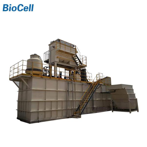 1.5kw Stable MBBR Wastewater Treatment Plant 2.4m Poultry Processing Wastewater Treatment