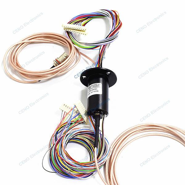 Baixo anel deslizante bonde 24 do ruído HDMI * 2A circuito junção giratória de HDM/SDI
