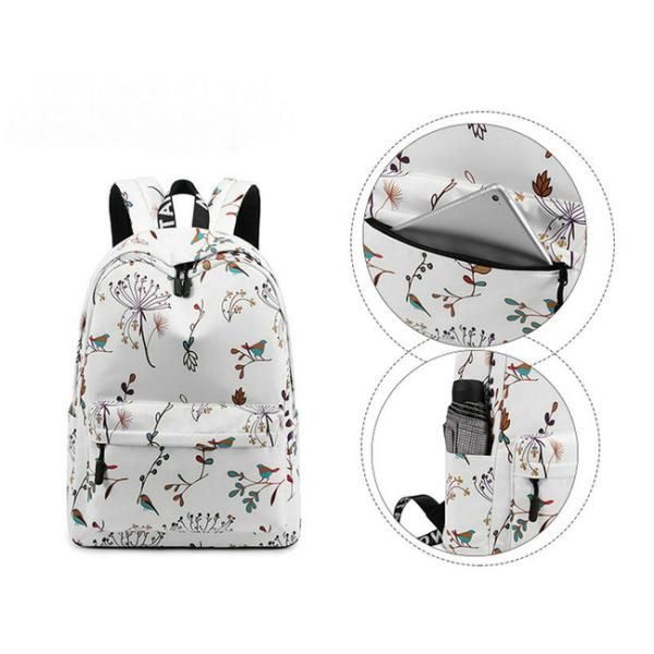 Water Proof Polyester Fashionable Travel Backpacks Trendy Backpacks For Girls
