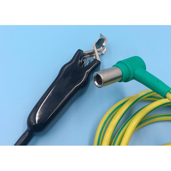 Yellow TPU PVC Medical Cable Assemblies With Custom Connector