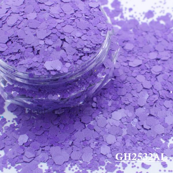 Matte Solvent Resistant Glitter Epoxy Chunky Mix For Nail Arts Decorations