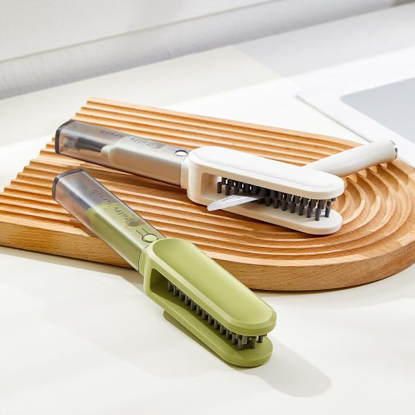 Multipurpose Cutlery Cleaner Brush 11cm Guard Handle Kitchen Hand Protection Cleaning Brushes