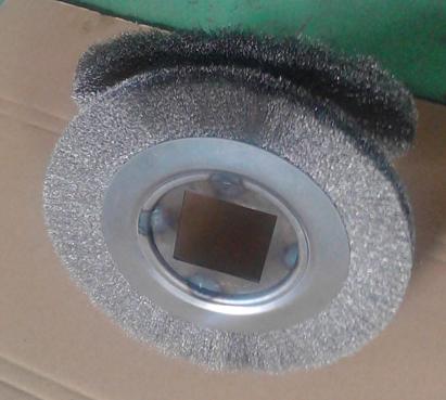10 inch Stainless Steel Wire Wheel Brush 250 OD X 40mm Square Inner Hole