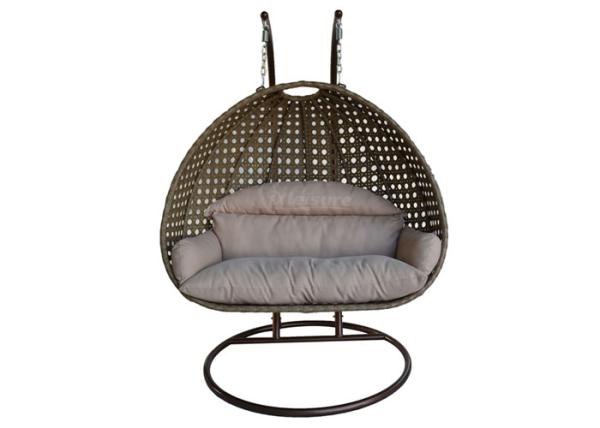 Spa Tub Accessories 2 Person Heavy Duty Rattan Hammock Hanging Wicker Porch Swing Chair For Spa Side