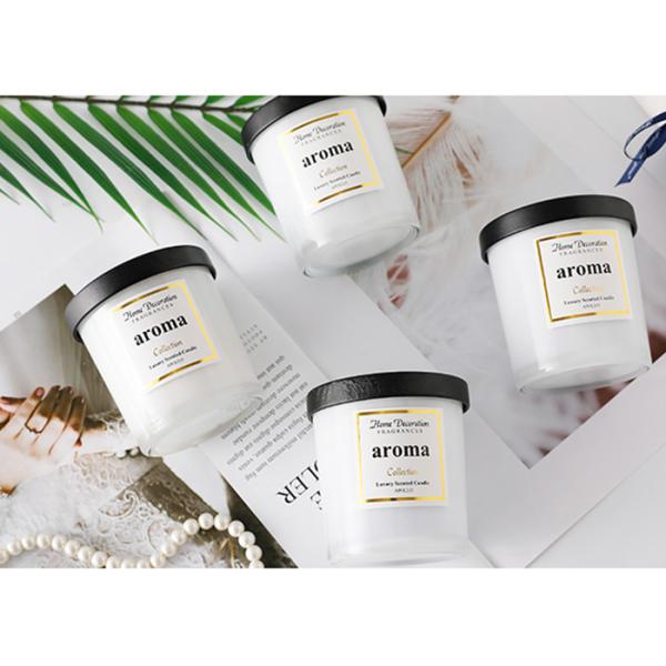 Держатель для свечи цилиндра матированного стекла 10 Oz белый/вися держатели для свечи