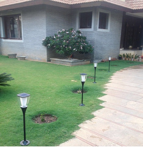 Outdoor Gardens LED Solar Landscape Light , Led Solar Lawn Light All In One