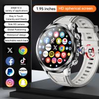 H19 carte SIM Smart Watch 4G Android / appareil photo rotatif Smart Watch 1,95 pouce AMOLED 1990mAh