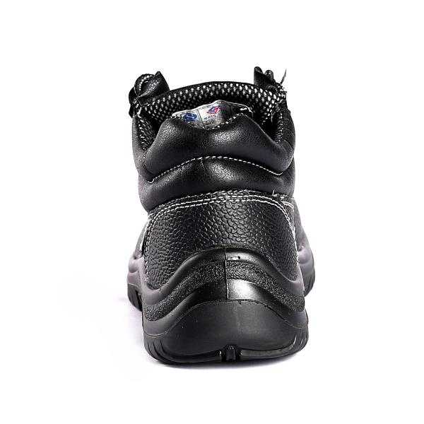 Embossed Cow Leather Steel Toe Cap Steel Plate Safety Shoes Boots