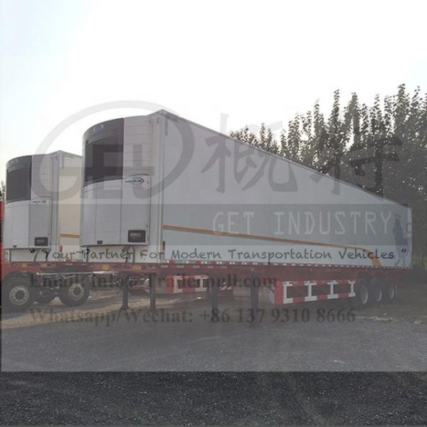 Truck Trailer 45FT Drum Axle Refrigerated Reefer for Frozen Meat and Fresh Fruits