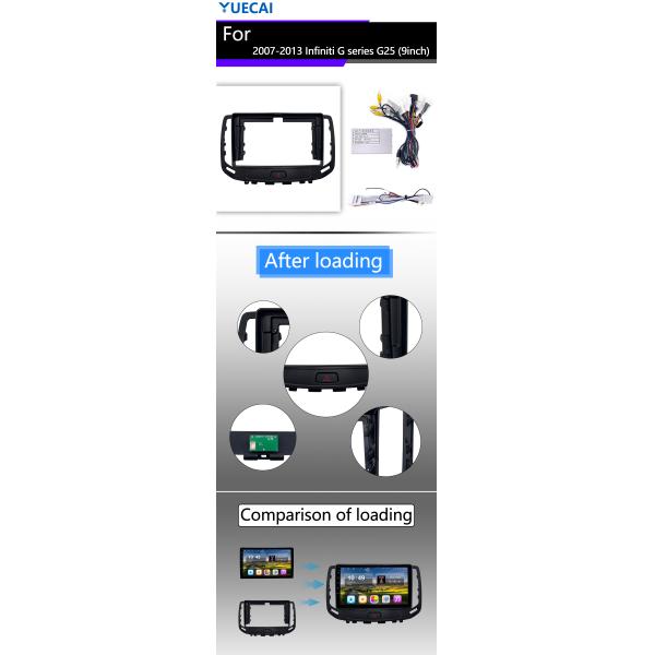Персонализированный авто аудио медиа плеер 9 дюймов для Infiniti G Series G25 2007-2013