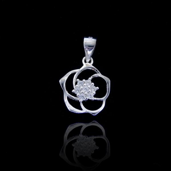 925 Silver Bird Pendant Wedding Gifts / Sterling Silver Red Crowned Crane