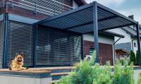 do telhado impermeável Louvered manual ajustável do caramanchão de 4x4m miradouro de alumínio