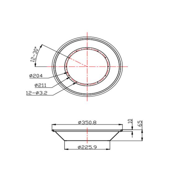 Взрывозащищенный алюминий привел приспособление освещения залива склада снабжения жилищем высокое