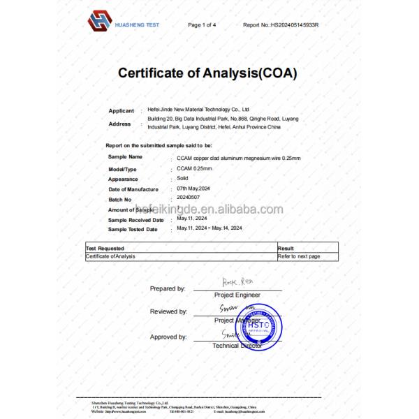 0.18mm-0.25mm CCAM Wire Copper Clad Aluminum Magnesium for Network Cable