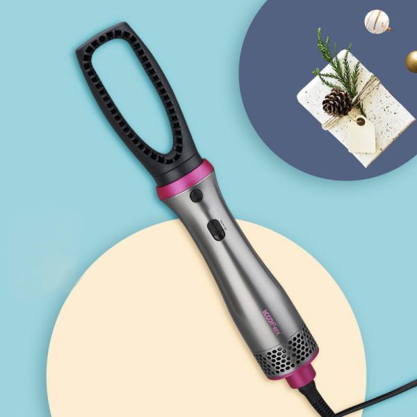 5 в 1 многофункциональном гребне горячего воздуха шнура шарнирного соединения щетки 1200w 360° фена для волос